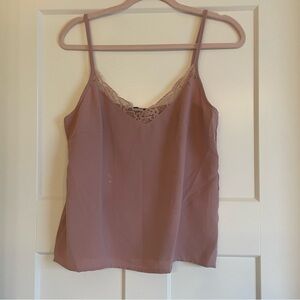 SHEIN Purple and Pink Camisole Top with Lace Trim